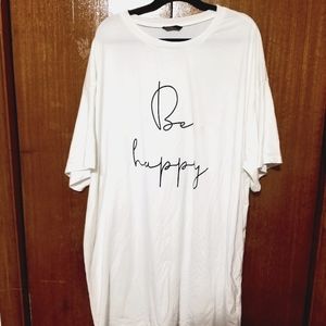 SHEIN Be Happy T-shirt Dress (As Is)